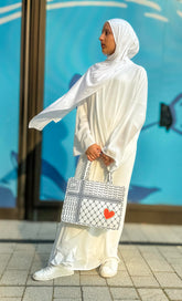Dark Grey Keffiyeh Tote Bag